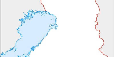 En branco mapa de Finlandia
