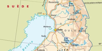 Mapa de Finlandia parques nacionais